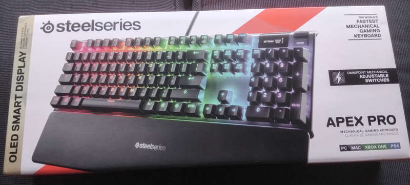 Steelseries Apex Pro Mechanical Gaming Keyboard (BOXED, LIKE NEW)