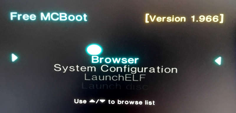 Free McBoot / FreeMcBoot FMCB Playstation 2 PS2 Memory Card v1.966