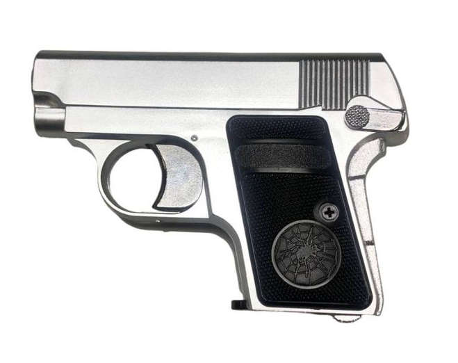 HFC Colt Green Gas Airsoft Pistol Silver HG-107S