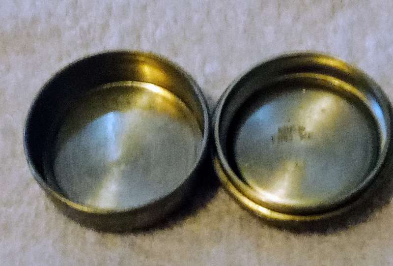 Vintage Real Dutch Pewter Pill Box with Blue & White Ceramic Flower Decorative Lid