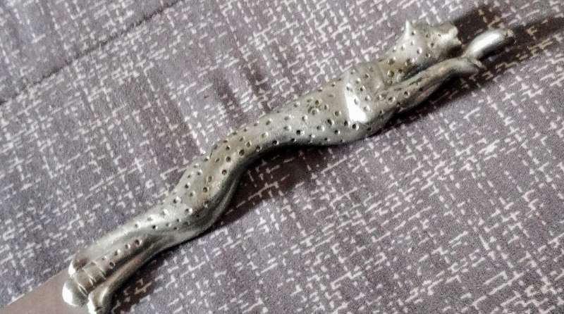 Vintage Pre-Loved Diana Carmichael Shaped Cake /Cold Meat Carving Knife. Handle Possible Pewter.
