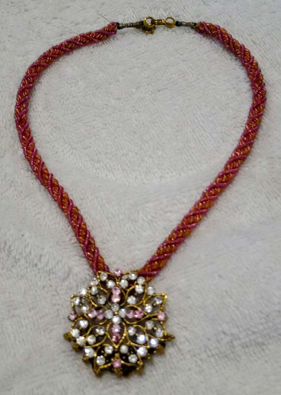 Vintage Hand Made Custom Jewelry Choker Necklace