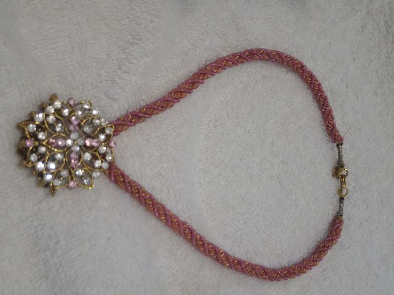 Vintage Hand Made Custom Jewelry Choker Necklace