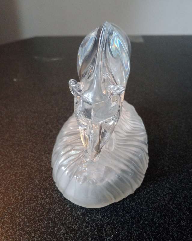 Beautiful Decorative Wild Boar Hog Glass Sculpture/ Paperweight . Collectable