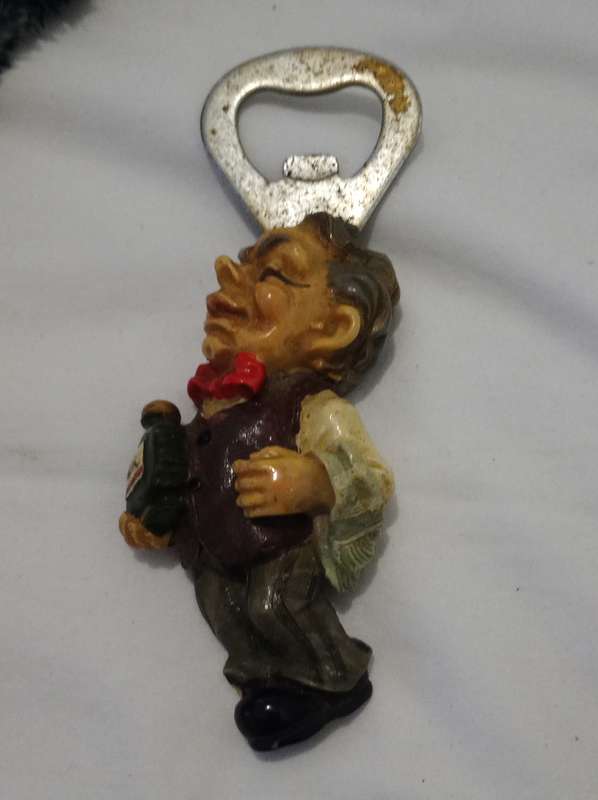 Vintage Collectable Barman Figurant Bottle Opener. Hand Made