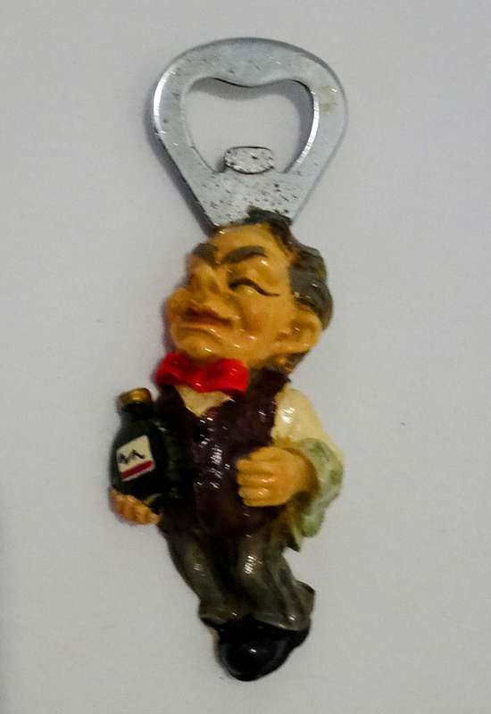 Vintage Collectable Barman Figurant Bottle Opener. Hand Made