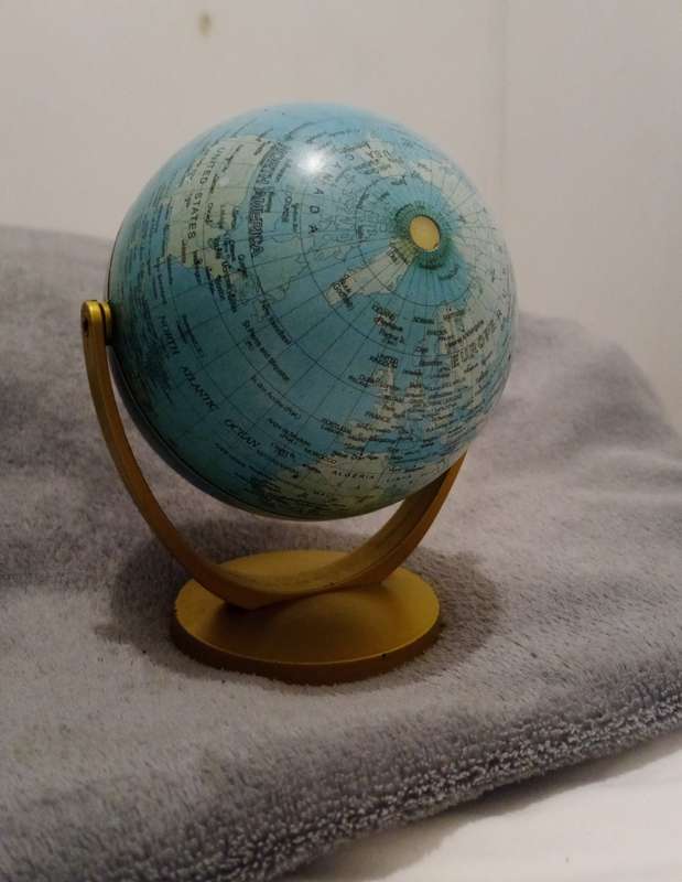 Vintage Earth Globe Approximately 15cm x 12cm