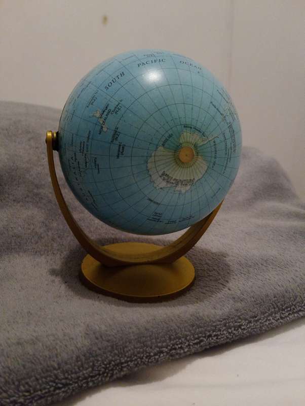 Vintage Earth Globe Approximately 15cm x 12cm