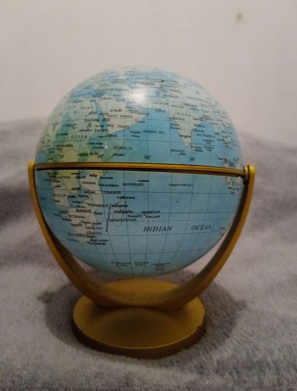 Vintage Earth Globe Approximately 15cm x 12cm