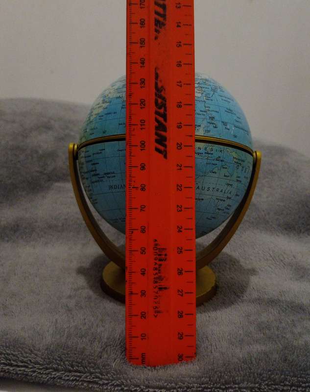 Vintage Earth Globe Approximately 15cm x 12cm