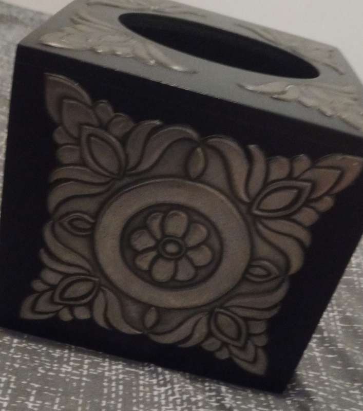 Vintage Collectable Square Tissue Box Cover Decorative,Napkin Dispenser,Facial Paper Holder