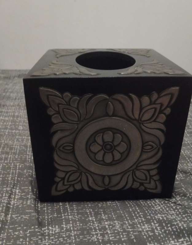 Vintage Collectable Square Tissue Box Cover Decorative,Napkin Dispenser,Facial Paper Holder