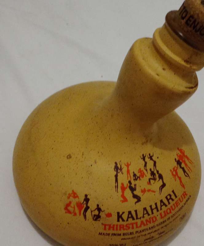 Collectable Kalahari Thirstland Liqueur Bottle. Empty