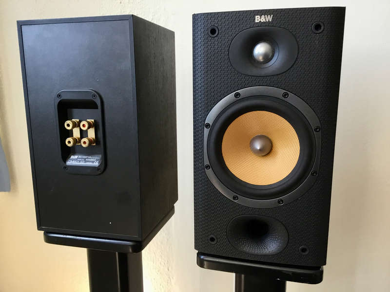 B&W DM601 Series3 Speakers (on stands)
