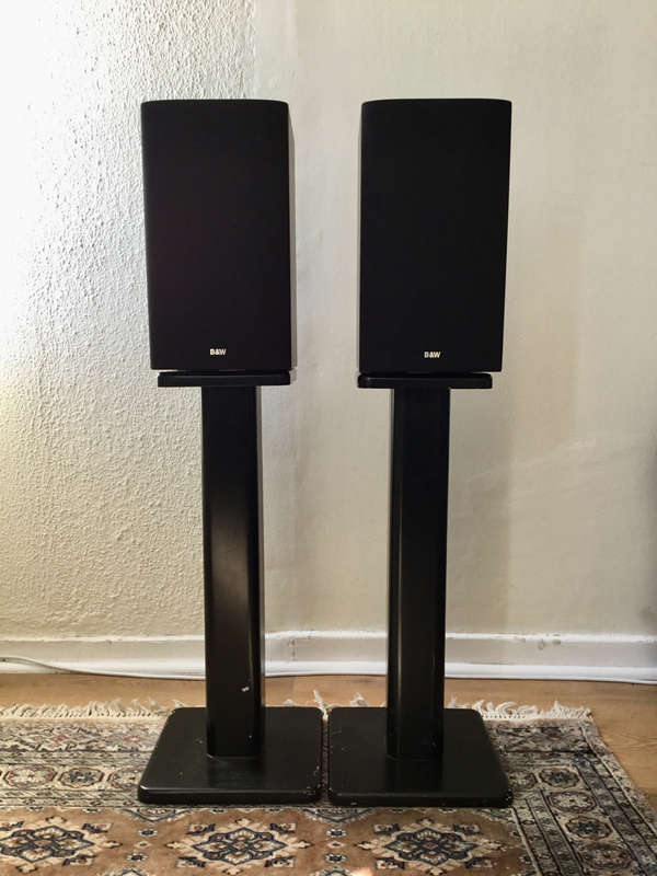B&W DM601 Series3 Speakers (on stands)
