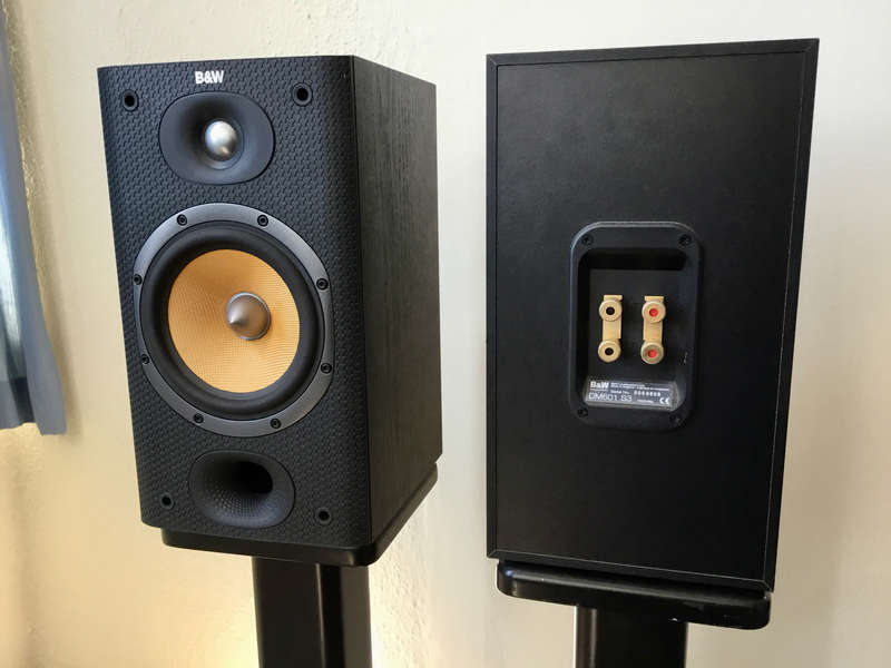 B&W DM601 Series3 Speakers (on stands)