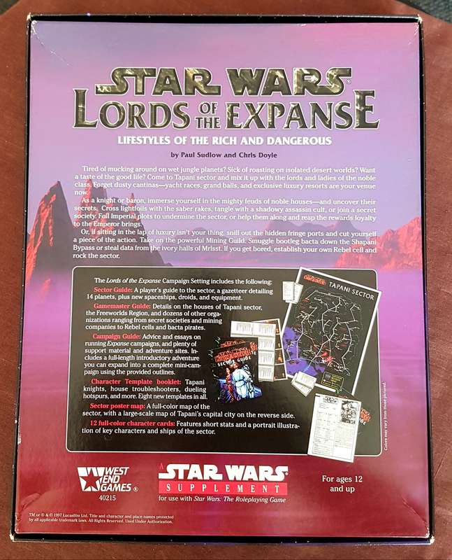 Star Wars Lords of the Expanse