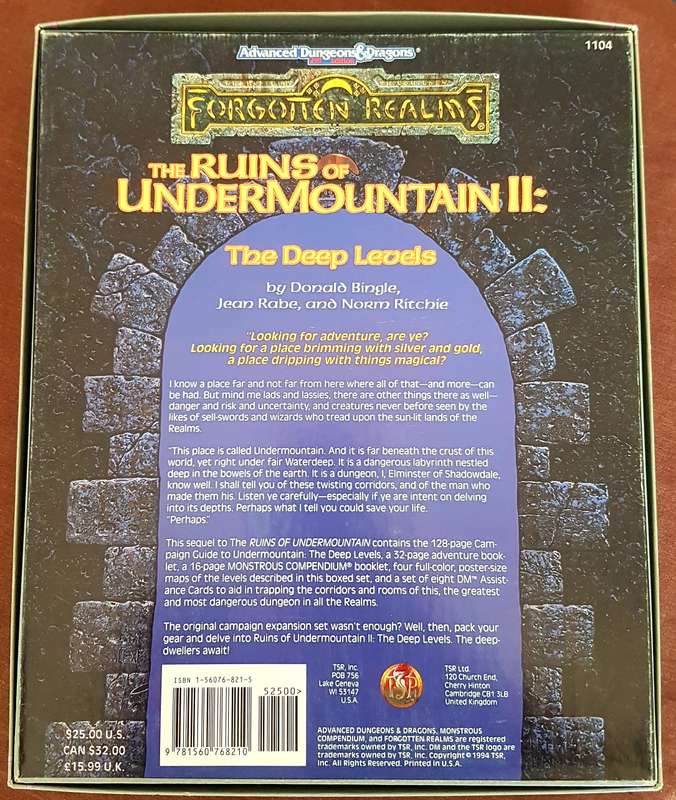 Advanced Dungeons & Dragons The Ruins of Undermountain II: The Deep Levels