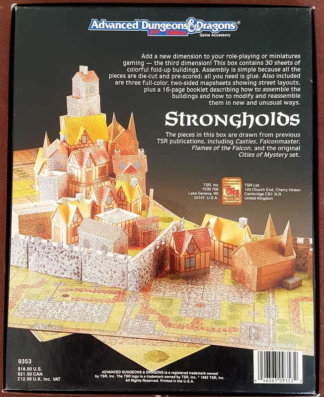 Advanced Dungeons & Dragons Strongholds