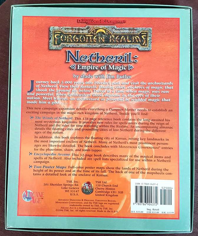 Advanced Dungeons & Dragons Netheril: Empire of Magic