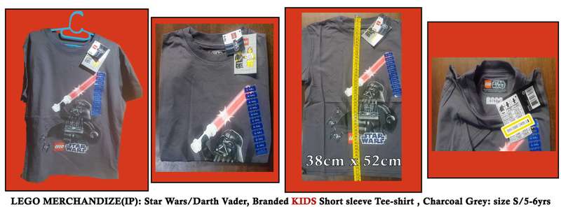 LEGO Star Wars T-shirt branded merchandise clothing (5-6yrs)