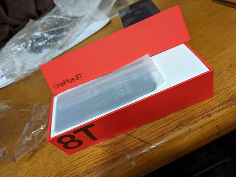 OnePlus 8T 12+256GB Global version - Lunar Silver + Box and extras
