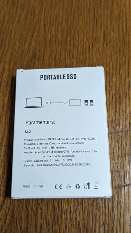ULtra thin Portable External Drive Type-C USB 3.1 --Unbranded Drive (Displays 4TB)