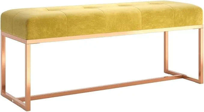BN Velvet Bench  Luxury Velvet Seat