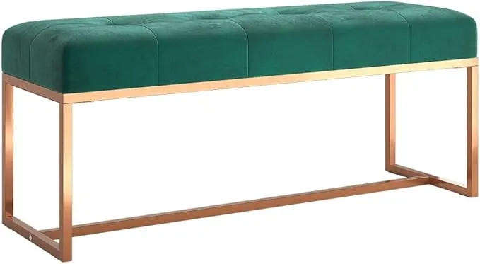 BN Velvet Bench  Luxury Velvet Seat