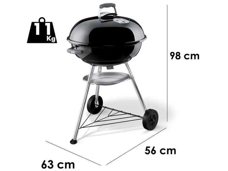 Compact Charcoal Kettle Grill  17