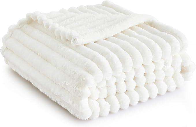 Fluffy Fleece Throw Blanket