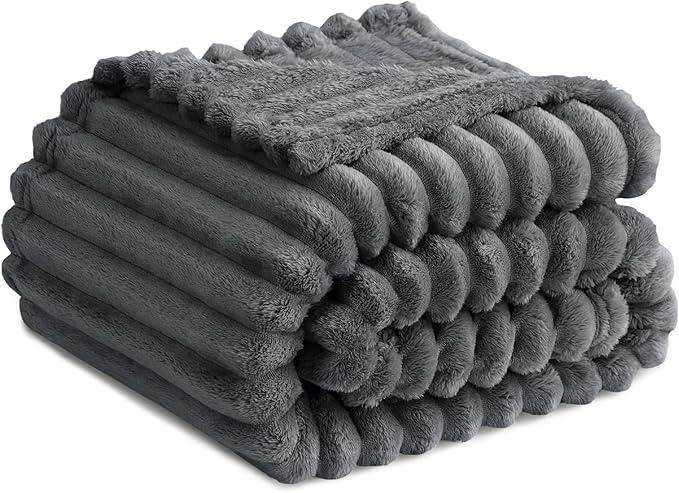 Fluffy Fleece Throw Blanket