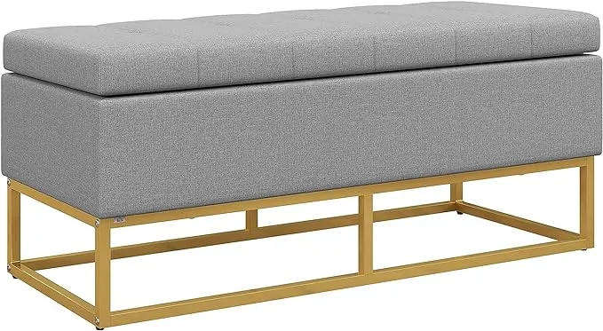 MMB Bench Storage Trunk 2 in 1 Padded Seat and Steel Legs