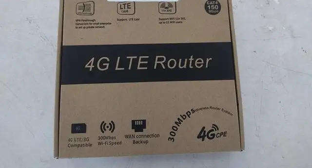 4G LTE WIFI ROUTER WITH SIM CARD SLOT 300MBPS HIGH GAIN ALWAYS ONLINE - BLACK