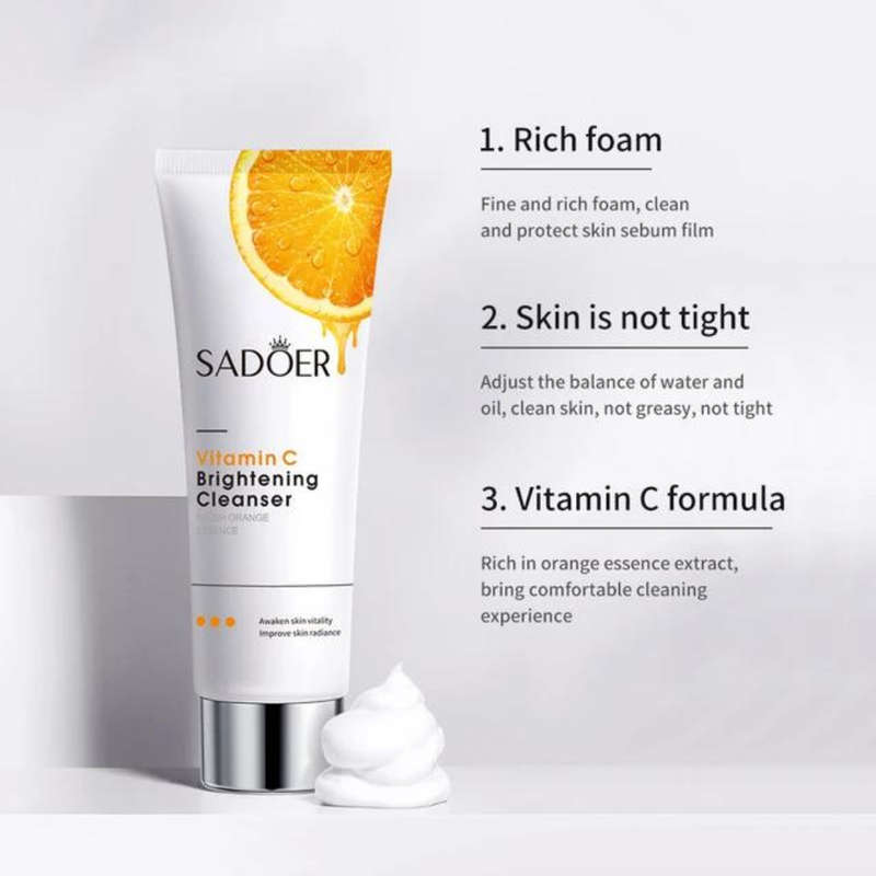 Vitamin C Facial Cleanser Face Wash Moisturizing