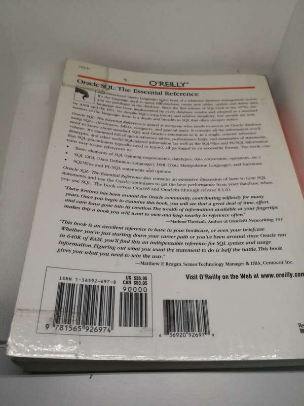 Oracle SQL essentials O'Reilly