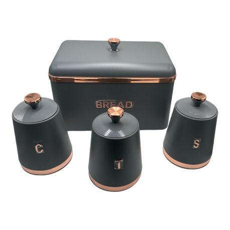 Breadbin and Cannister 4 Piece Set