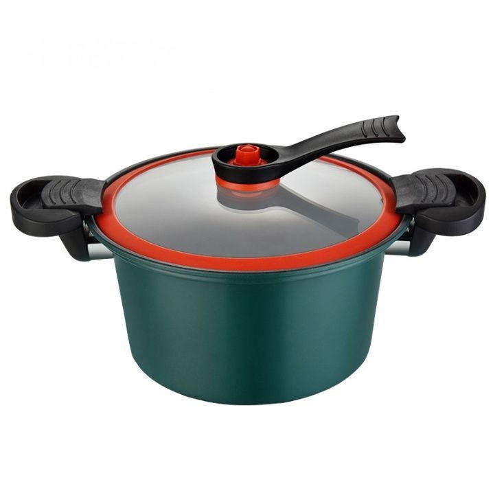 Non-Stick Micro Pressure Cooker - 3.5L 24cm RED ang GREEN