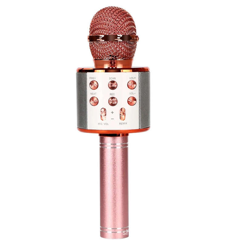 Karaoke Mic Wireless Bluetooth, Portable Handheld Mic Speaker PINK,ROSE GOLD ,GOLD,PINK & BLUE