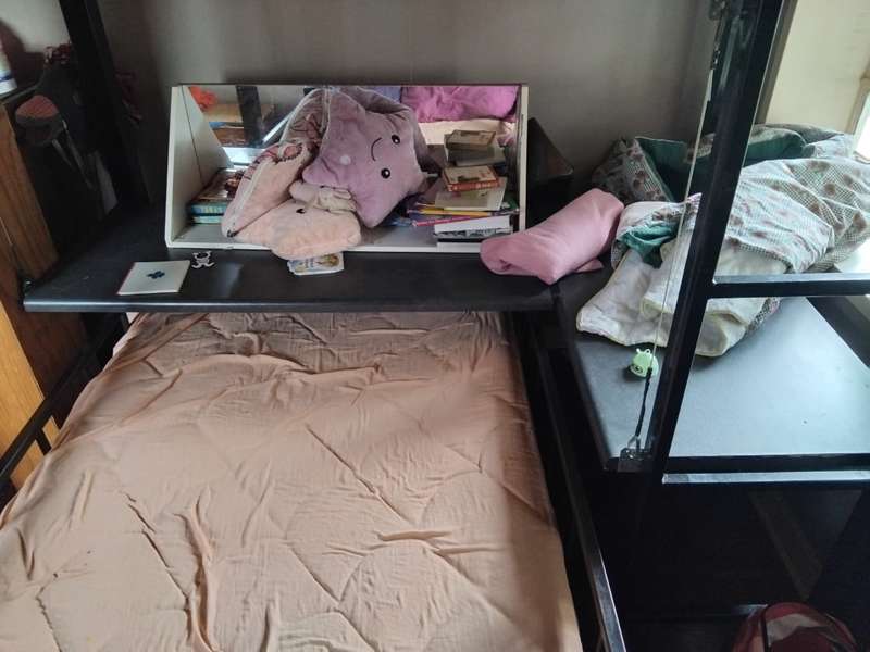 Handcrafted Sturdy Bunkbed with Desk