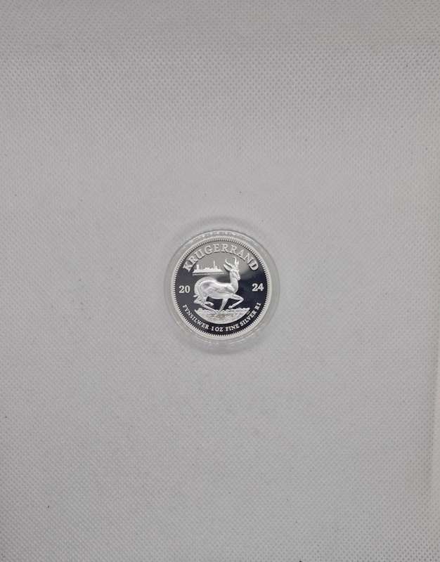 2024 1oz Fine-Silver Krugerrand (Johannesburg coin fare, privy)