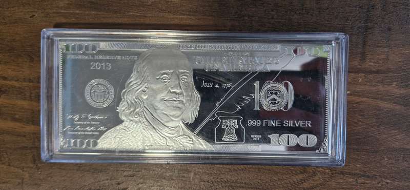 2013 $100 4Oz Silver (Silver Proof)