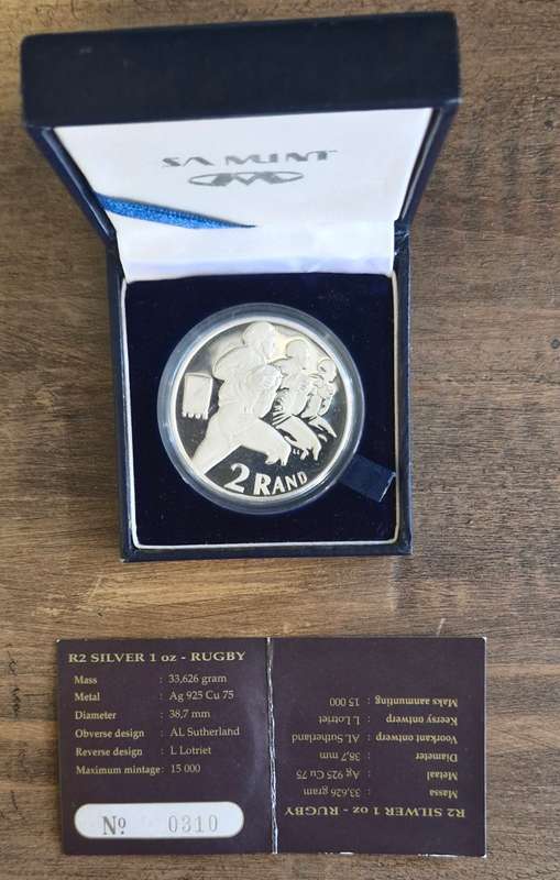 1995 R2 Silver 1oz- Rugby