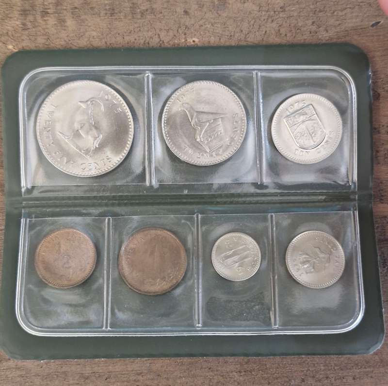 1970's Coins of Rhodesia Uncirculated Set (Green Folder)