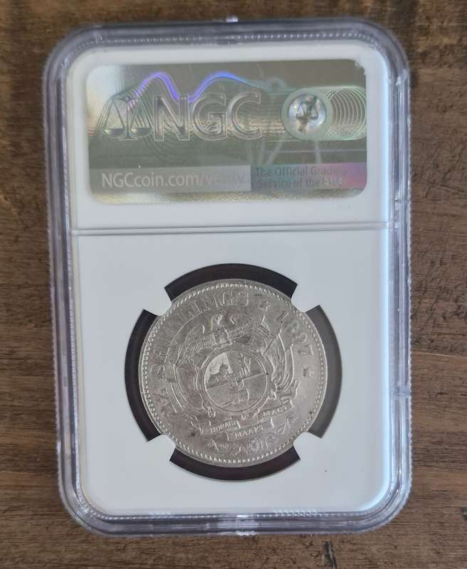 1897 South African 2.5 Shilling (AU DETAILS)