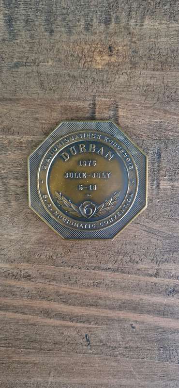 South Africa: SA Numismatic Convention Bronze Medallion of 1976