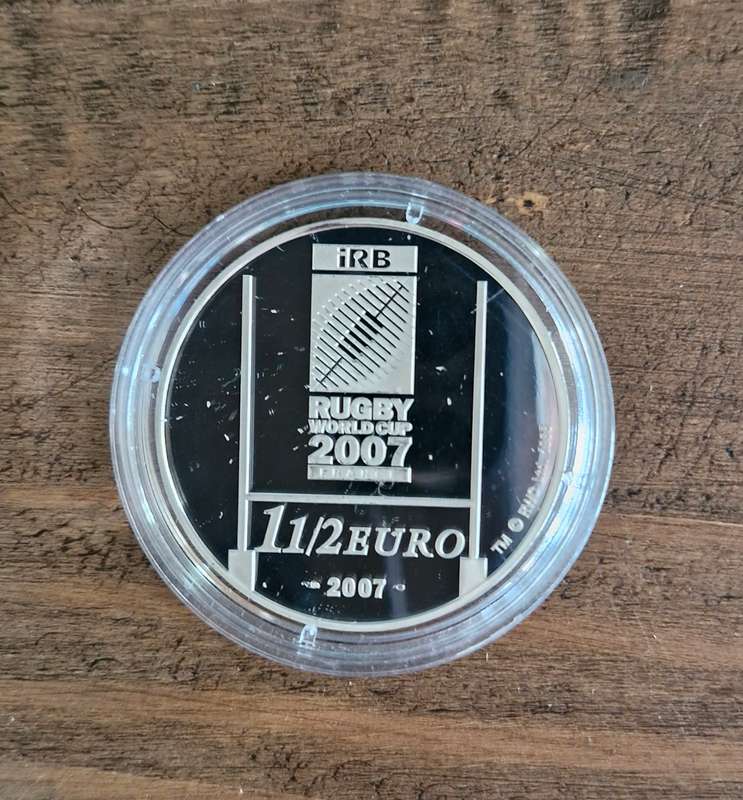 Monnaie De Paris 2007 Rugby World Cup 1 1/2 Euro