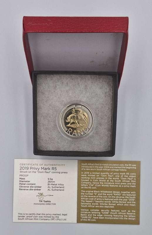 2019 Privy Mark R5 (Oom Paul Press)