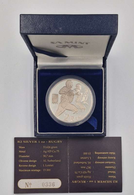 1995 R2 Silver 1oz- Rugby