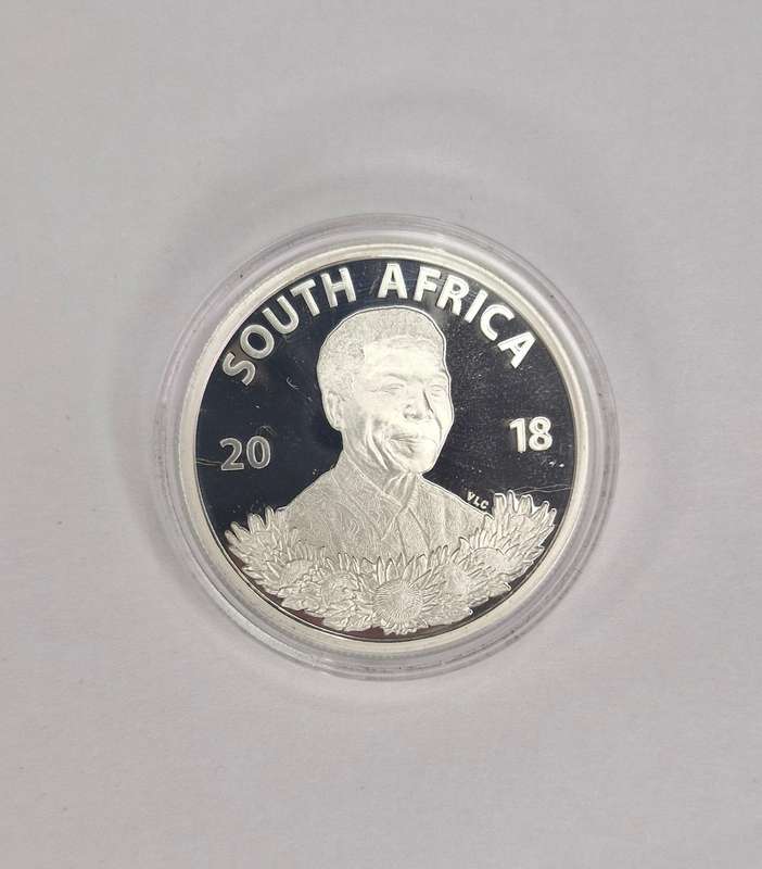 2018 Proof R1 Sterling - Silver Protea (Life of a Legend - Nelson Mandela)